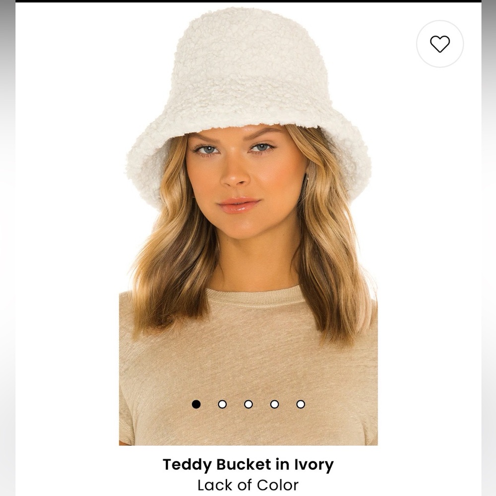 Lack of Color Teddy Sherpa bucket hat